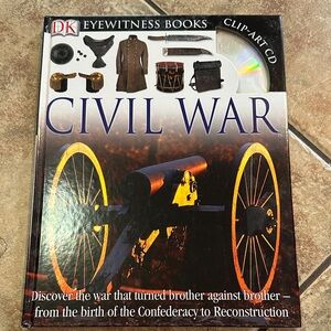 DK Eyewitness Civil War Hardcover w/ Clip Art CD & Fold Out Map Complete